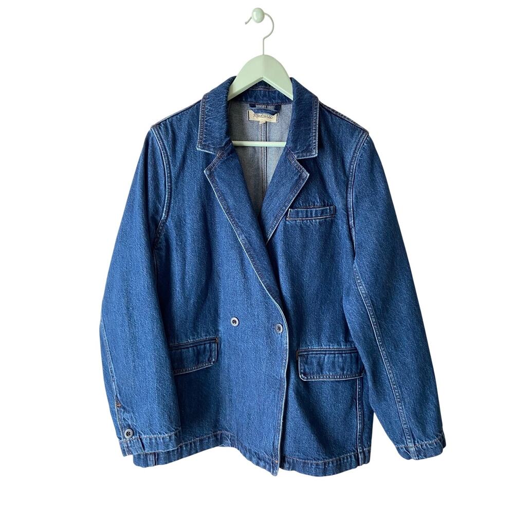Madewell Denim Blazer in Deardoff Wash Size XL